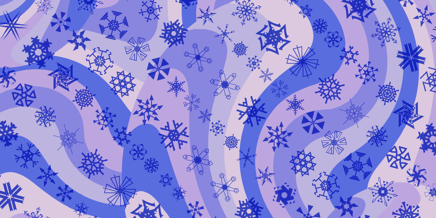 Ejemplo de fuente P22 Snowflakes #5